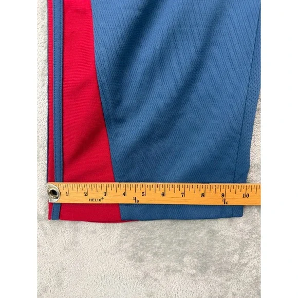 VTG 2004 Adidas Men's Track Pants‎ XL Blue Red Colorblock 100% Polyester RARE - Picture 5 of 9